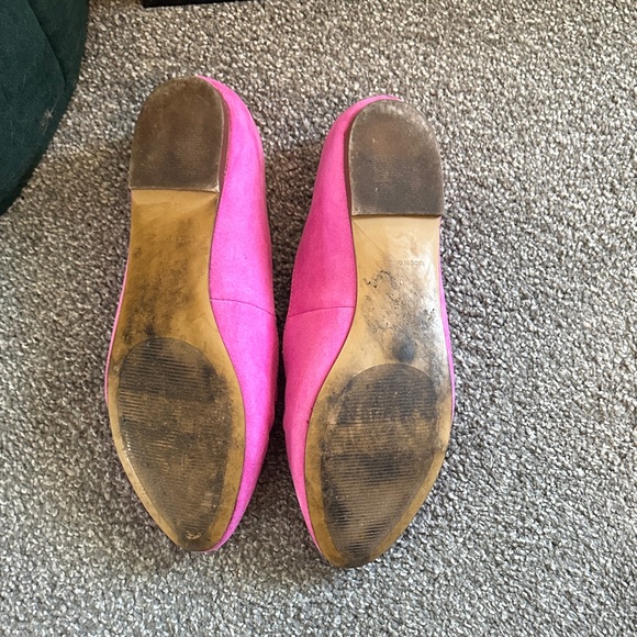 J. Crew Vibrant Pink Suede Loafers - Picture 3 of 5
